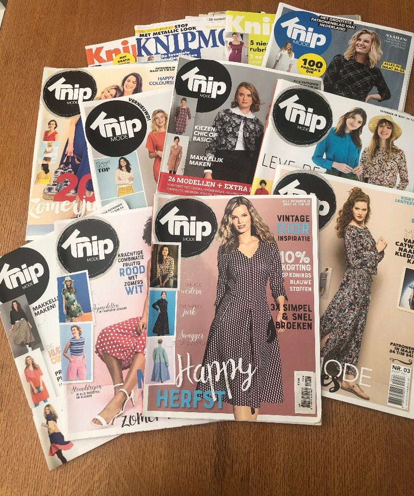 12 Knip mode tijdschriften+ 5 naai tijdschrift Burda /Diana, Ophalen of Verzenden, Damesbladen