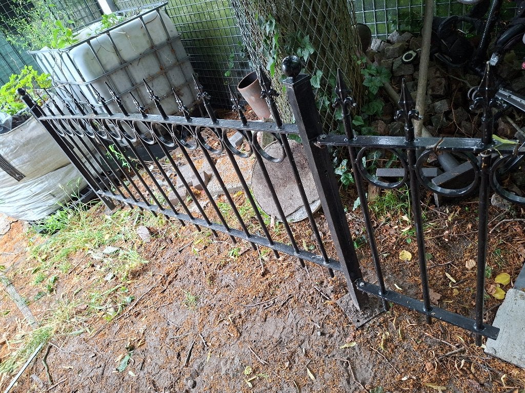 Ijzeren hek, Tuin en Terras, Ophalen, Gebruikt, IJzer, Sierhekwerk