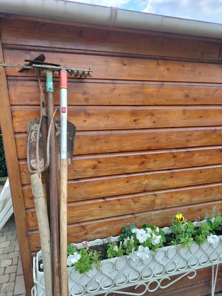tuingereedschap, Ophalen, Gebruikt, Schop, Geen merk