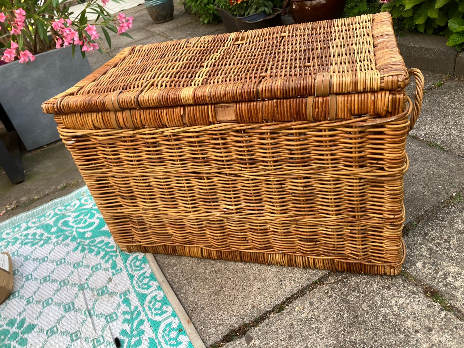 Rieten opbergmand, Ophalen, Overige materialen, Minder dan 50 cm, Gebruikt