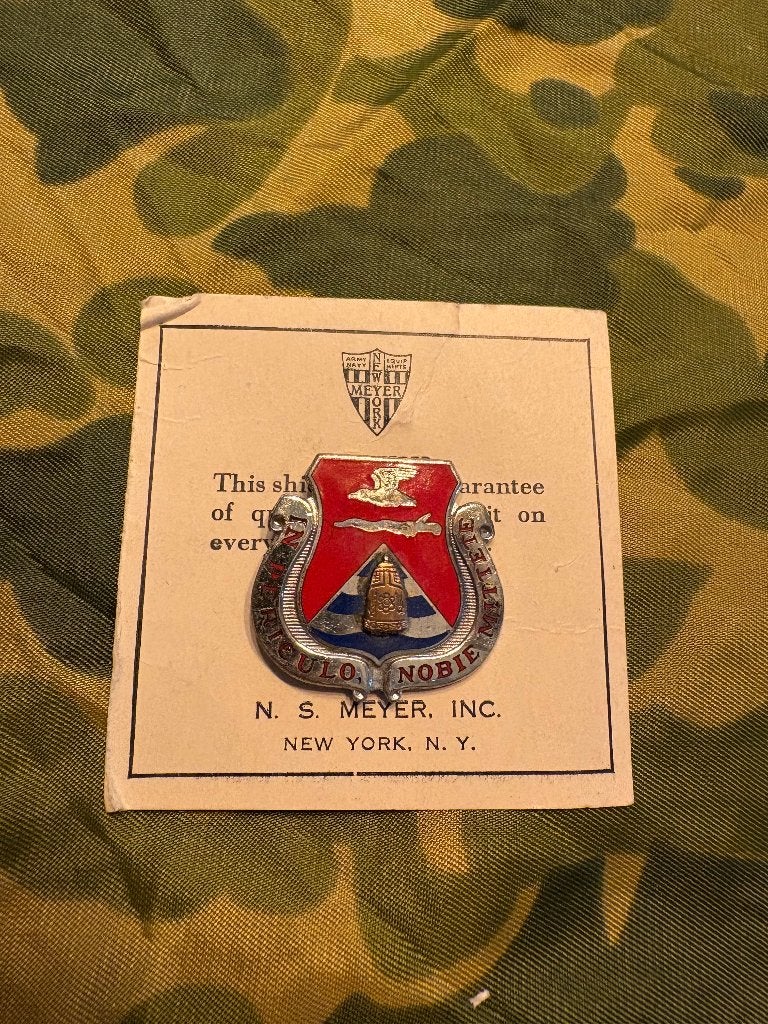 Tweede wereldoorlog US Meyer DUI 31st field artillery (1), Ophalen of Verzenden, Landmacht, Amerika, Lintje, Medaille of Wings