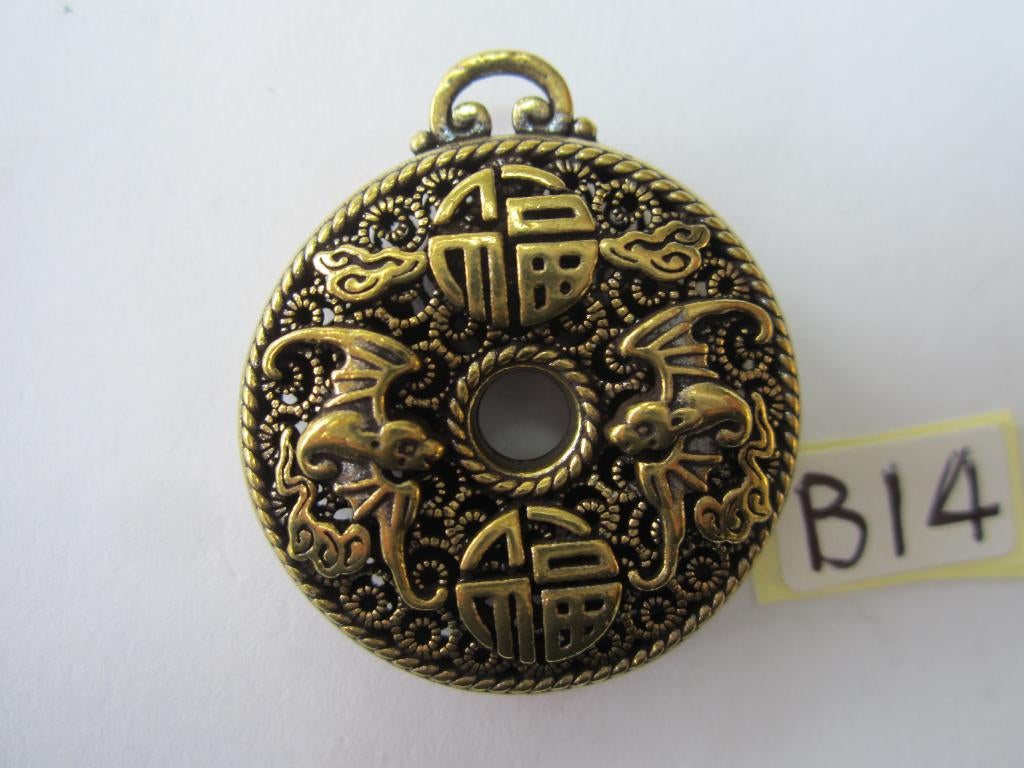 Oude chinees /chinese bronze hanger ,B14, Ophalen of Verzenden, Gebruikt, Overige materialen