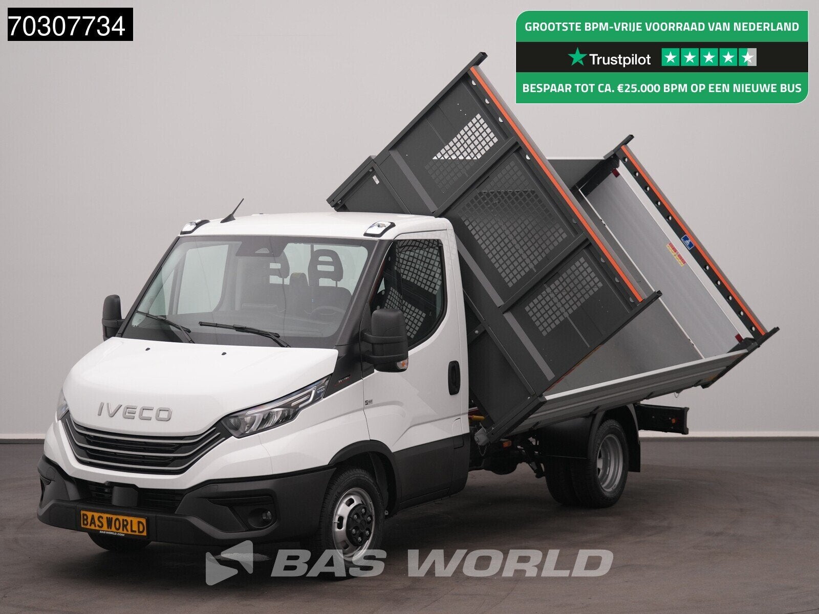 Iveco Daily 35C18 3.0L Automaat Driezijdige Kipper 180PK Dub, Multifunctioneel stuurwiel, Stof, Euro 6, 4 cilinders