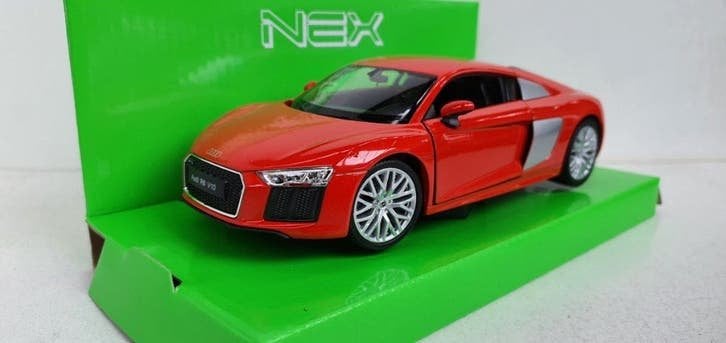 Audi R8 V10 Rood 2016, Auto, Welly, Welly, Nieuw