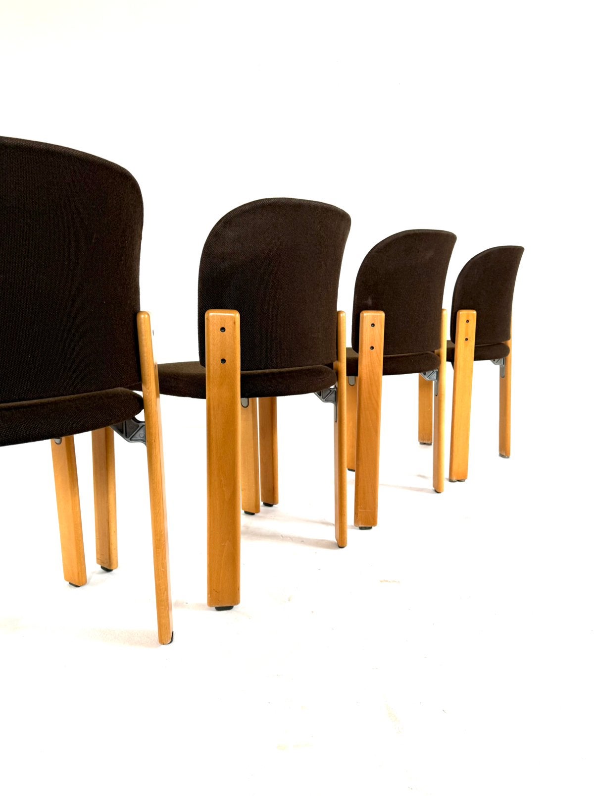 6x vintage eetkamerstoelen Bruno Rey, Dietiker ‘70