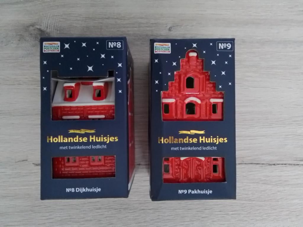 2 nieuwe kersthuisjes postcodeloterij 8 en 9, Ophalen of Verzenden