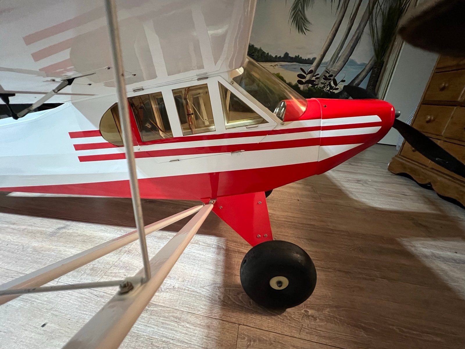 RC PA 18 Piper van Staufenbiel - 2.65m spanwijdte, Ophalen, Gebruikt, Elektro