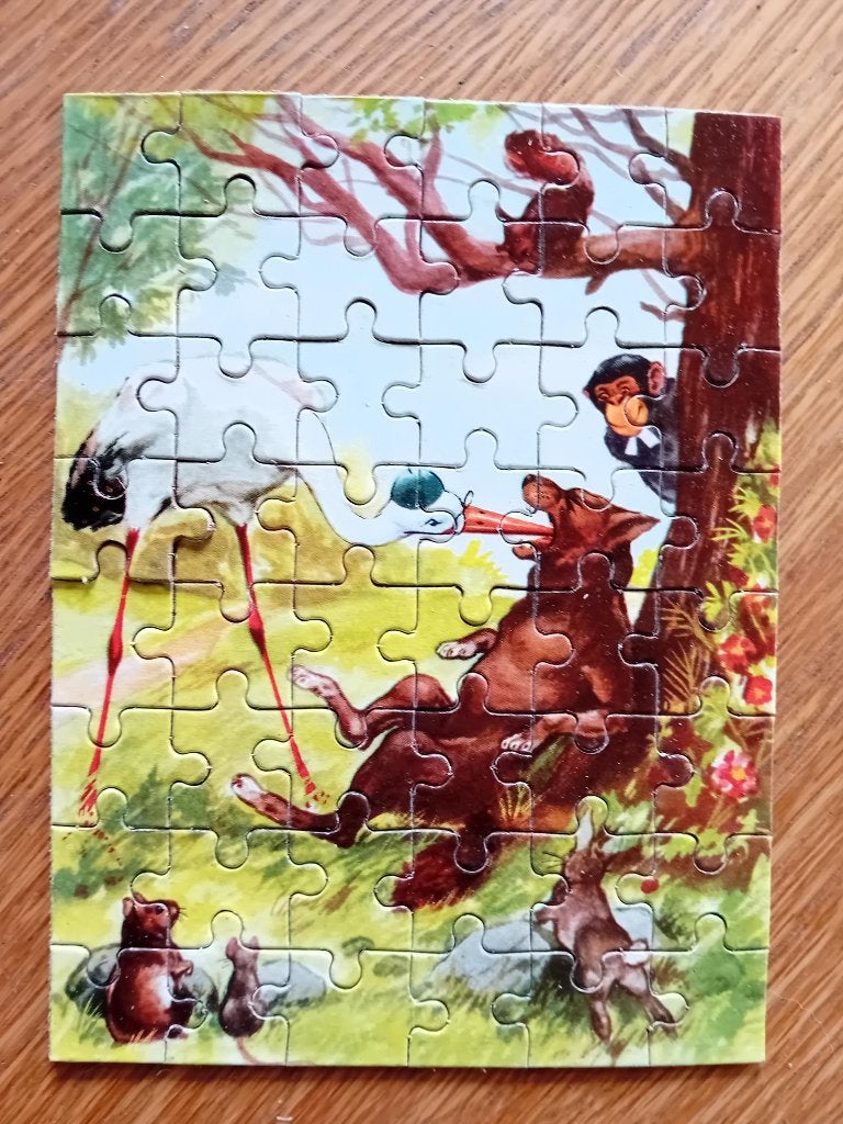 Dieren-legpuzzel aangeboden door Uw Diamant-La Fontaine 2, Ophalen of Verzenden, Zo goed als nieuw, Overige typen