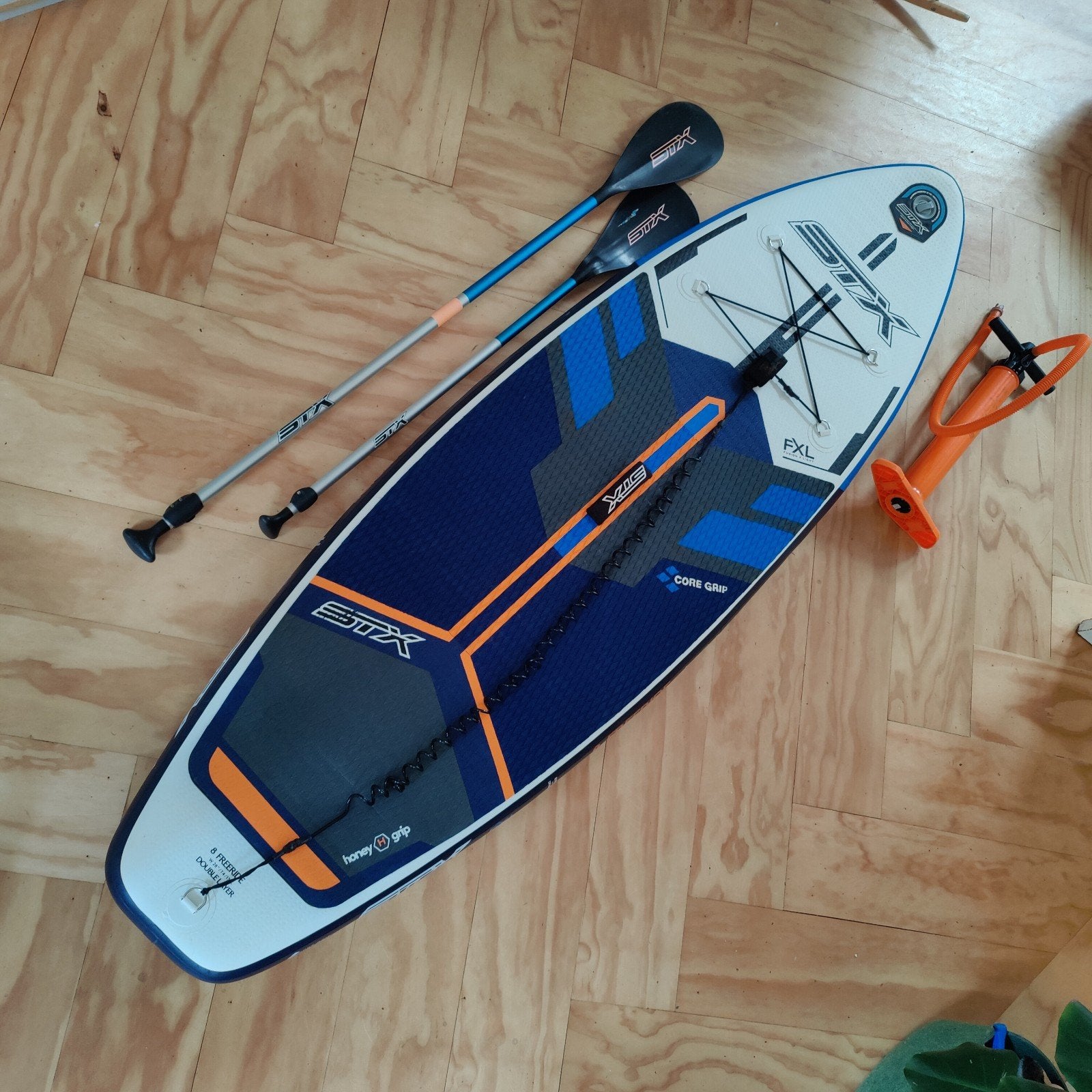 STX 8 Freeride Inflatable SUP Set - Compleet met Peddels, Watersport en Boten, Ophalen of Verzenden, Gebruikt, SUP-boards