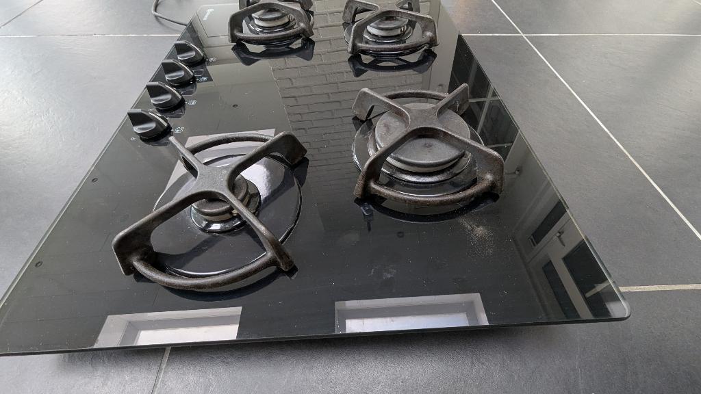 Bauknecht kookplaat en Pannen set, Ophalen, Gebruikt, 4 kookzones, Inbouw
