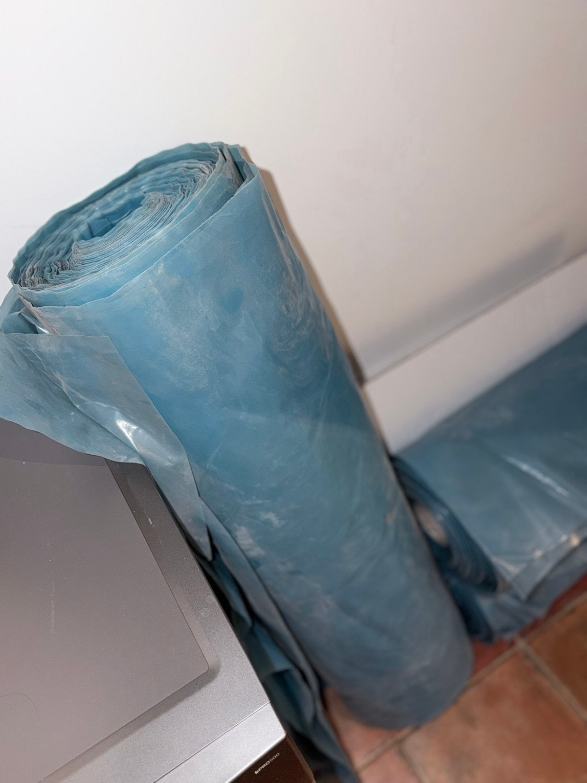 Blauwe bouwfolie / - Nieuw dampdichte folie extra dik, Doe-het-zelf en Verbouw, Ophalen, Nieuw, 15 m² of meer, Folie