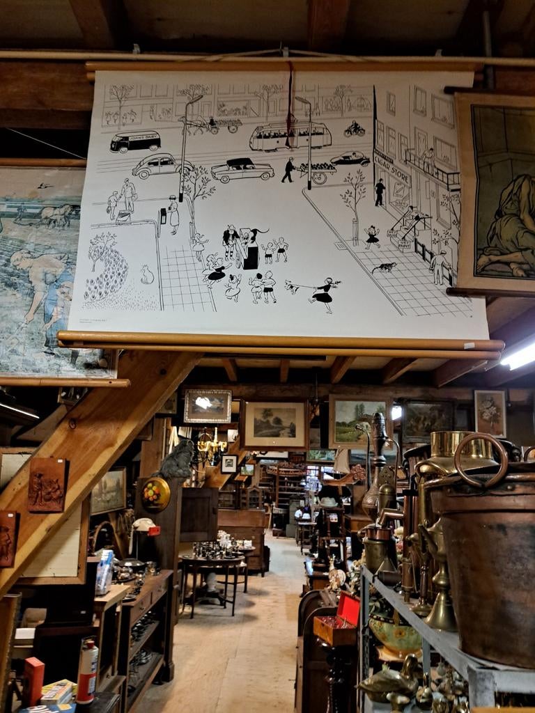 Oude schoolplaten, Ophalen, Geschiedenis