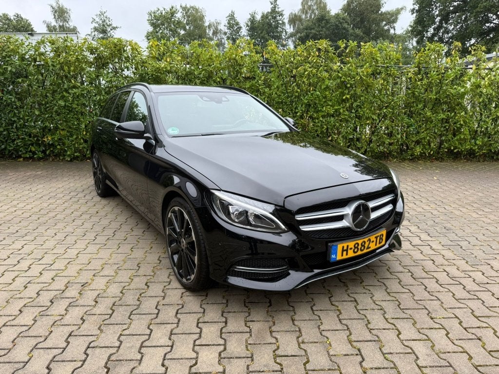 Mercedes-Benz C-Klasse C200 d 210pk 9G-TRONIC 2018 Zwart, Auto's, Automaat, 1800 kg, Zwart, Stationwagon