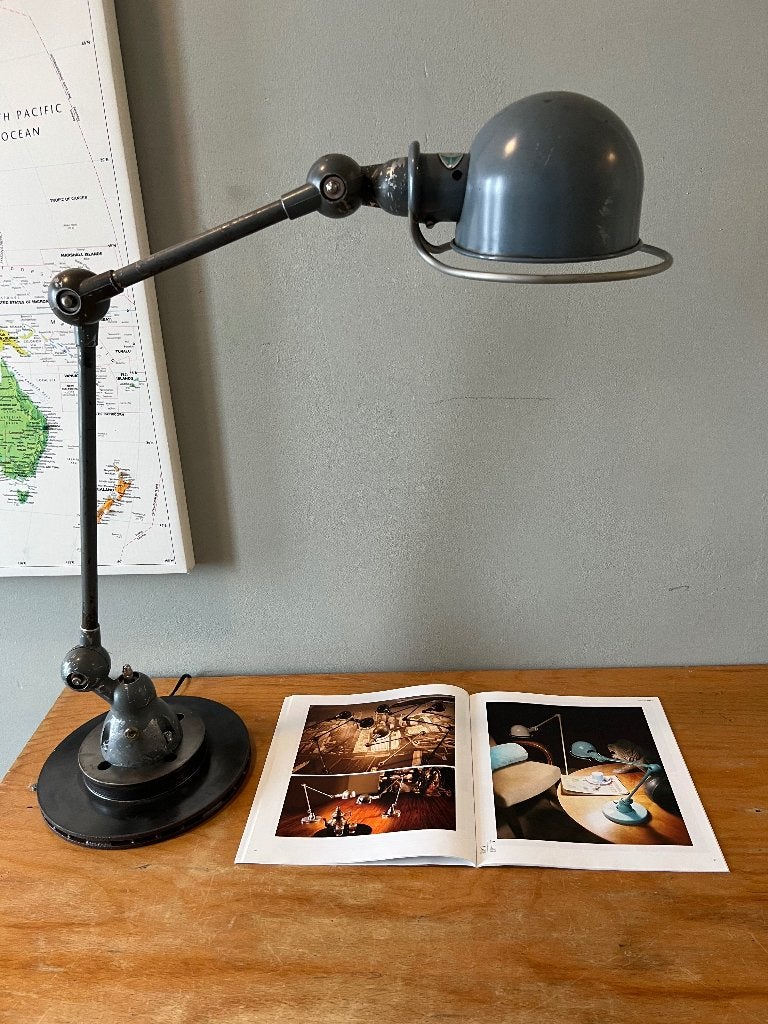 Jieldé bureaulamp, machine grijs, originele kleur, Ophalen of Verzenden, Minder dan 50 cm