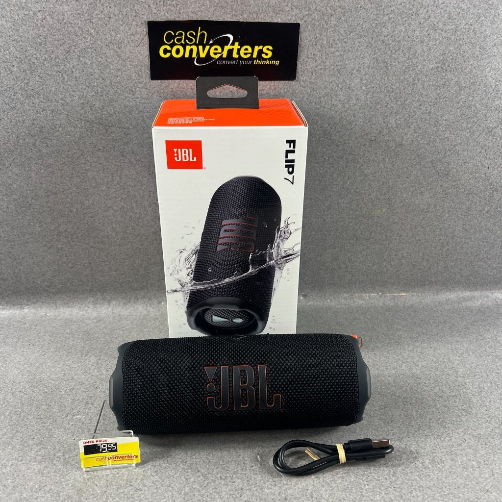 JBL Flip 7 Draadloze speaker | zwart | ZGAN in doos | 416656, Gebruikt, JBL, Ophalen of Verzenden, Center speaker