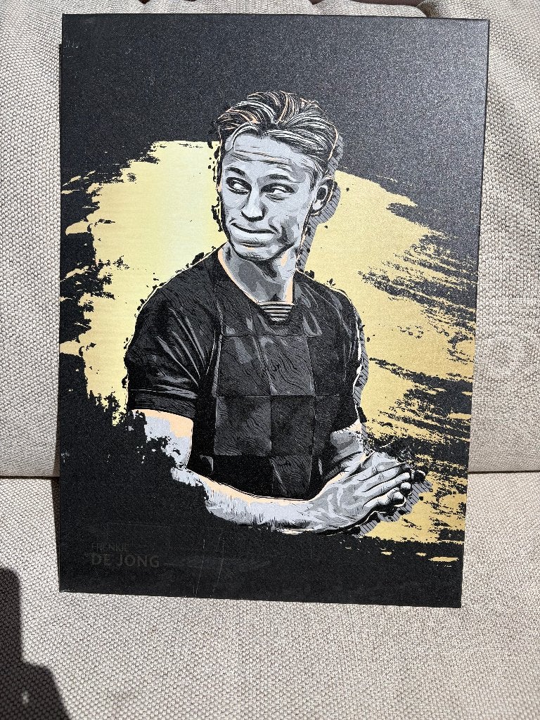 Frenkie de Jong plaat, Maat XS of kleiner, Ophalen of Verzenden, Zo goed als nieuw, Overige typen