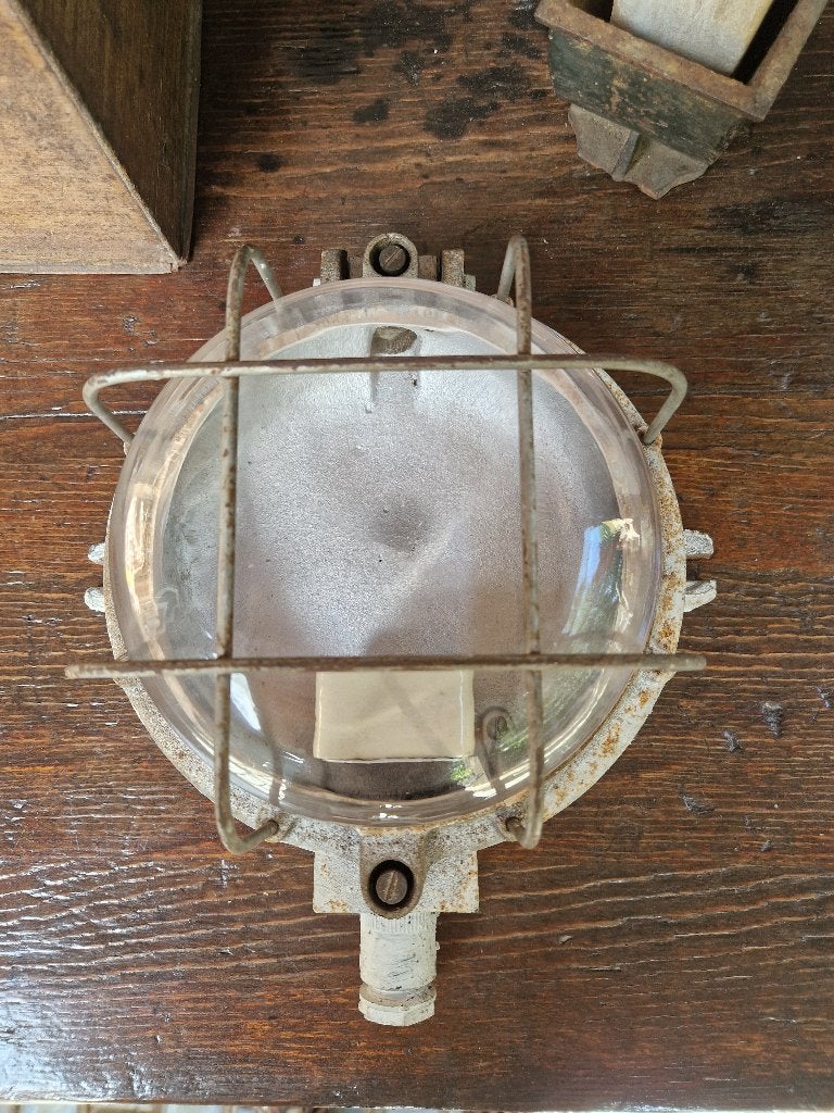industriële kooilamp, Ophalen of Verzenden