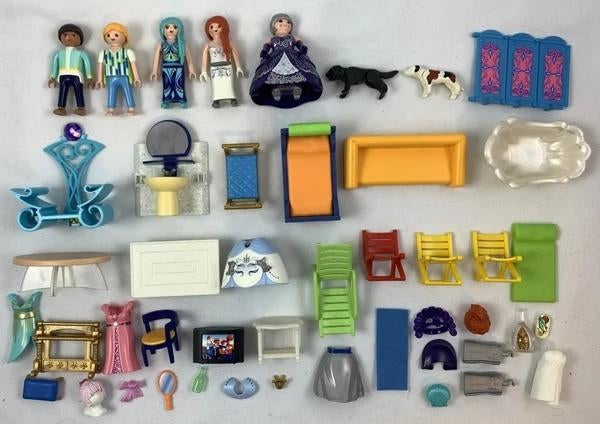 Playmobil Prinsessen Poppenhuis Set Figuren Meubels, Coolsingel 104, 3011 AG Rotterdam, Netherlands, Verzenden, Zo goed als nieuw