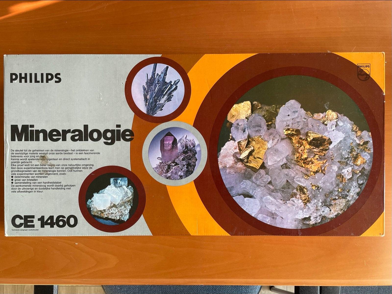 Philips Mineralogie Experimenteerdoos CE 1460, Ophalen of Verzenden, Mineraal