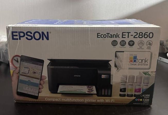 Epson EcoTank ET-2860 All-in-One Printer - Z.g.a.n., ., Inkjetprinter, All-in-one, Kleur printen