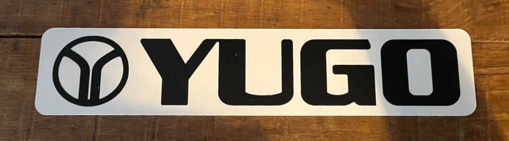 YUGO - showplaat  kentekenplaat - reclamebord kunststof, Ophalen of Verzenden, Zo goed als nieuw, Auto's