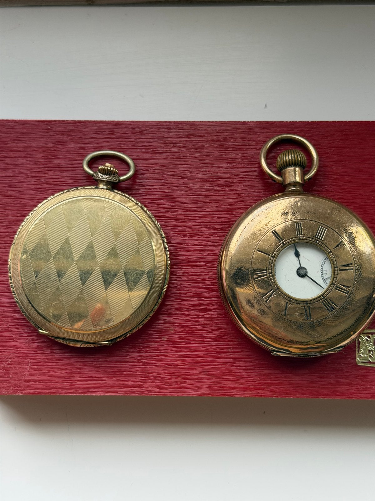 Antieke zakhorloge - onbekend materiaal, Ophalen of Verzenden, Overige materialen, Overige typen