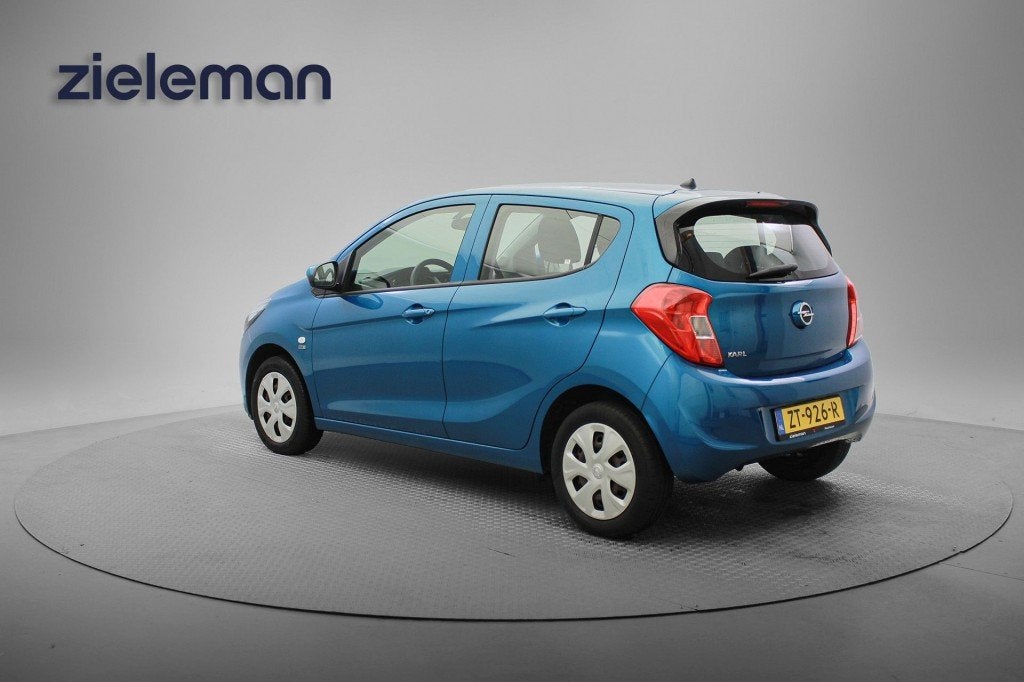 Opel KARL 1.0 ecoFLEX 120 Jaar Edition 5 Deurs - Airco, Crui, 839 kg, Met garantie (alle), Blauw, Bedrijf