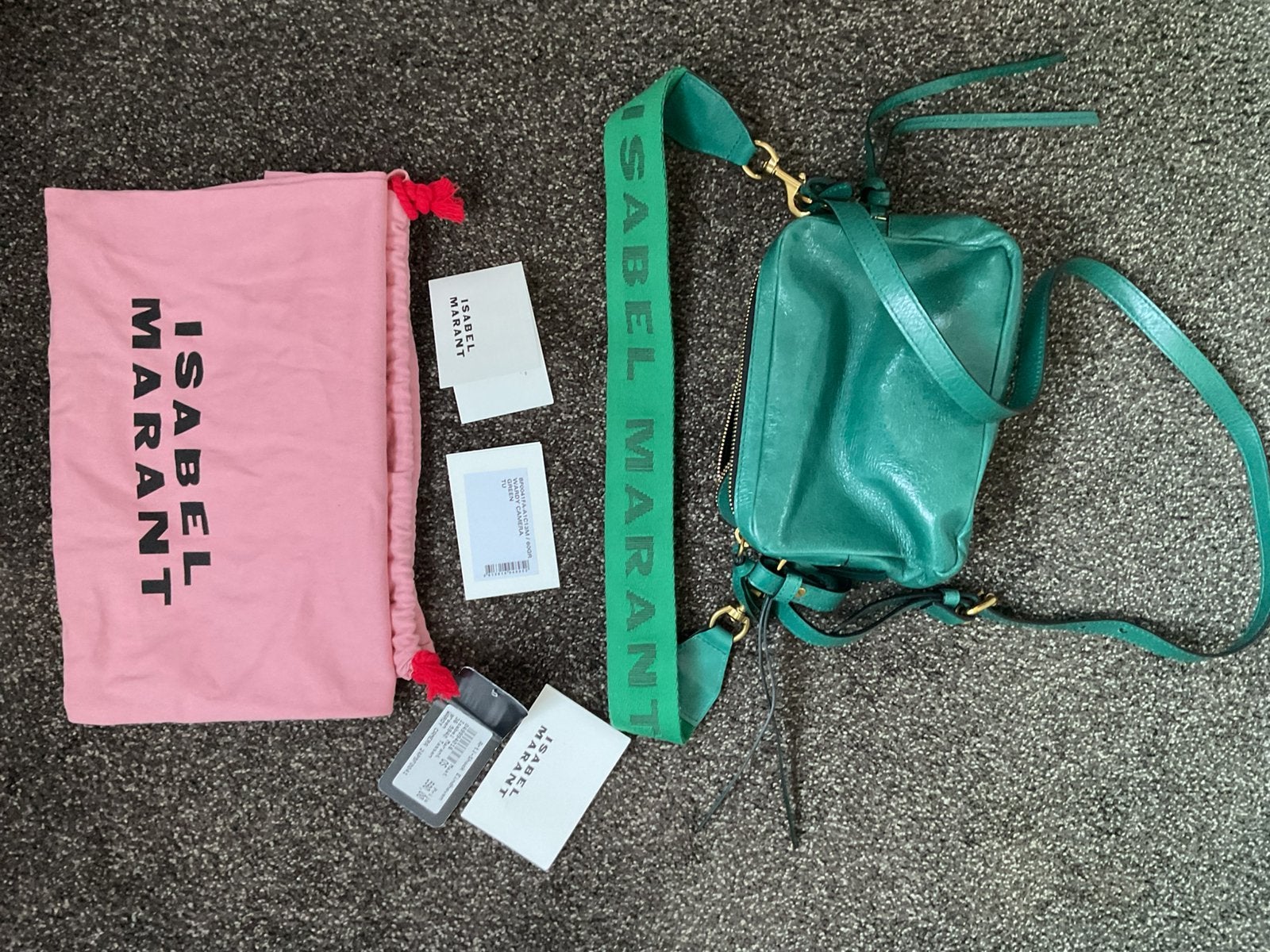 Isabel Marant groene damestas, Ophalen of Verzenden, Nieuw, Groen, Handtas