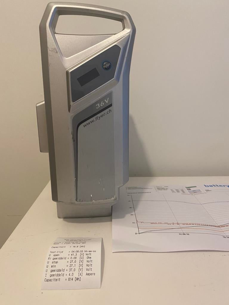 Flyer Deluxe accu 36v 16,5 Ah, Ophalen, Zo goed als nieuw