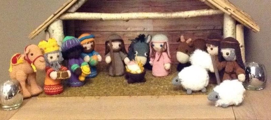 kerststal gehaakt, Diversen, Kerst, Ophalen, Zo goed als nieuw