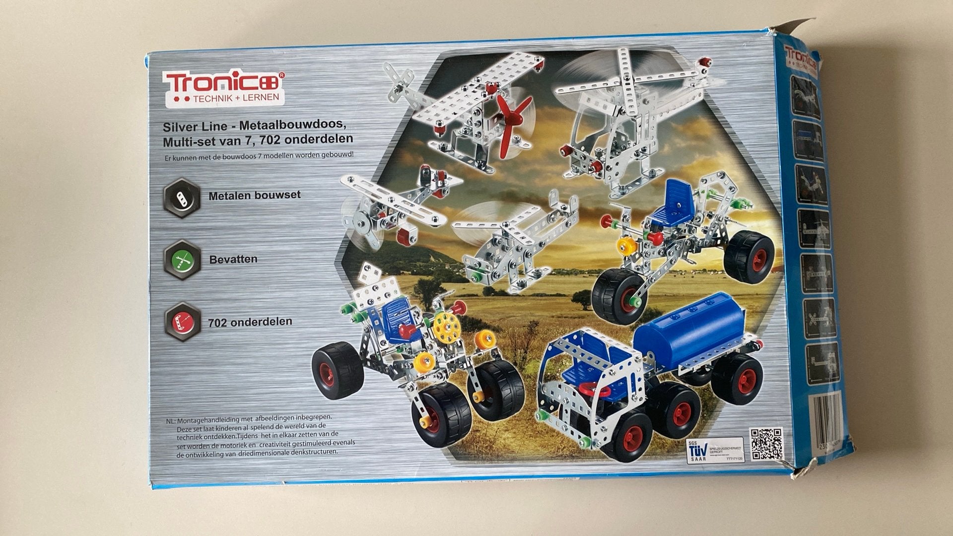 Tronico Silver Line Metaalbouwdoos 7-in-1 Set (702 onderdele, Ophalen of Verzenden, Zo goed als nieuw, Overige merken