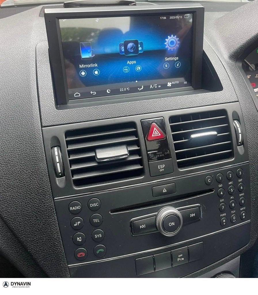 mercedes c klasse w204 2007-2011 navigatie carplay android, Ophalen of Verzenden, Dynavin, VERKOOP@INBOUWNAVIGATIE.COM, Oberonweg 262 3280pg