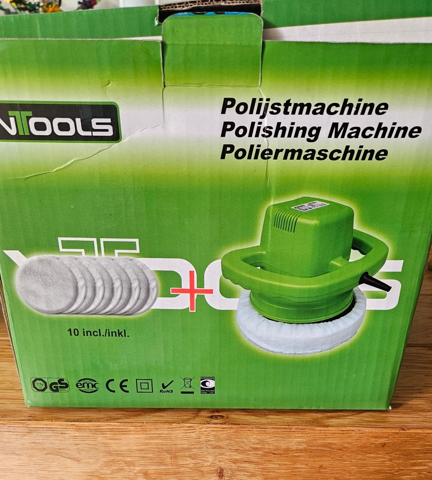 Nieuwe VTools Polijstmachine - Compleet met 8 pads, Ophalen of Verzenden, Nieuw