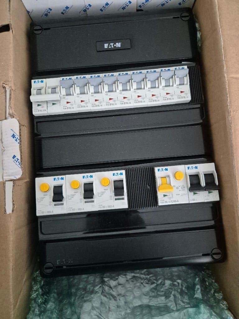 Eaton groepenkast NIEUW – 10 groepen – 3 aardlekschakelaars, Ophalen, Nieuw, Overige typen