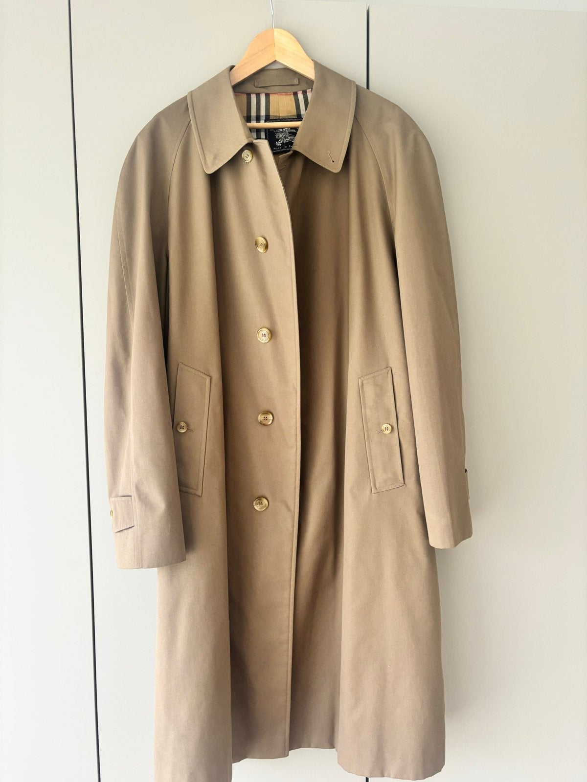 Burberry Trenchcoat, Ophalen, Gedragen, Maat 42/44 (L), Beige