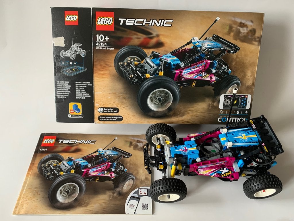 Lego 42124, compleet: set+doos+boek, Kinderen en Baby's, Inclusief instructies, Lego, Ophalen of Verzenden, Zo goed als nieuw