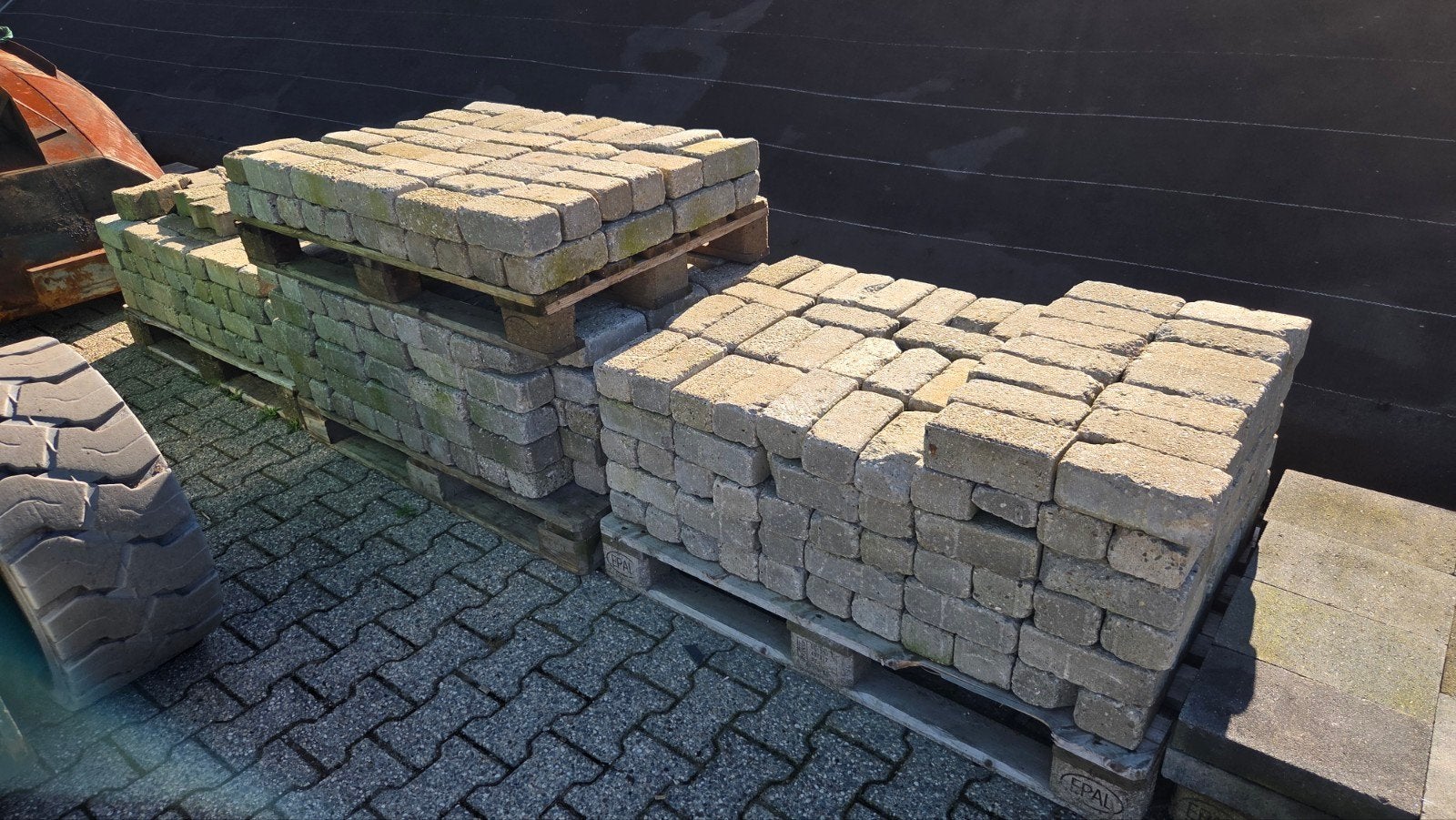 Betonklinkers, straatstenen BKK, Ophalen, Gebruikt, Klinkers, 10 m² of meer