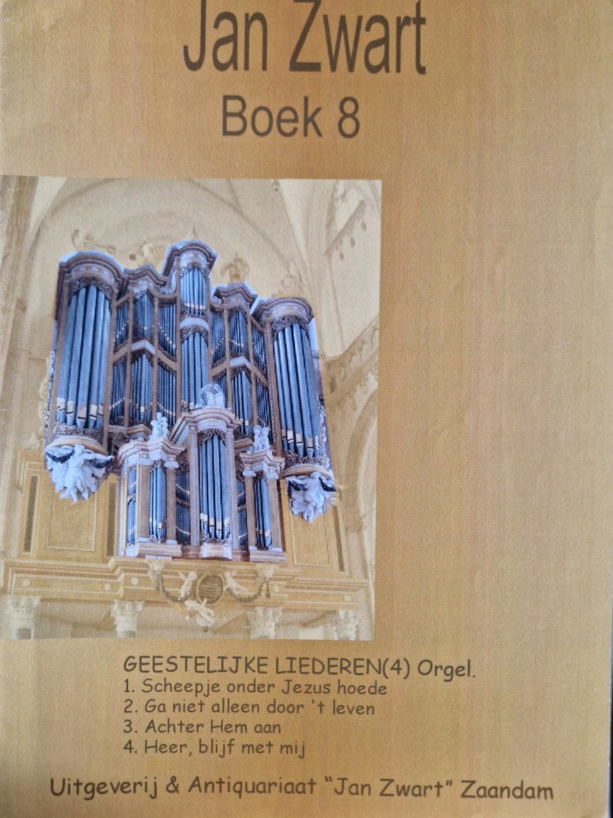 Jan Zwart Boek 8: Geestelijke Liederen (Orgel), Orgel, Gebruikt, Ophalen of Verzenden, Religie en Gospel