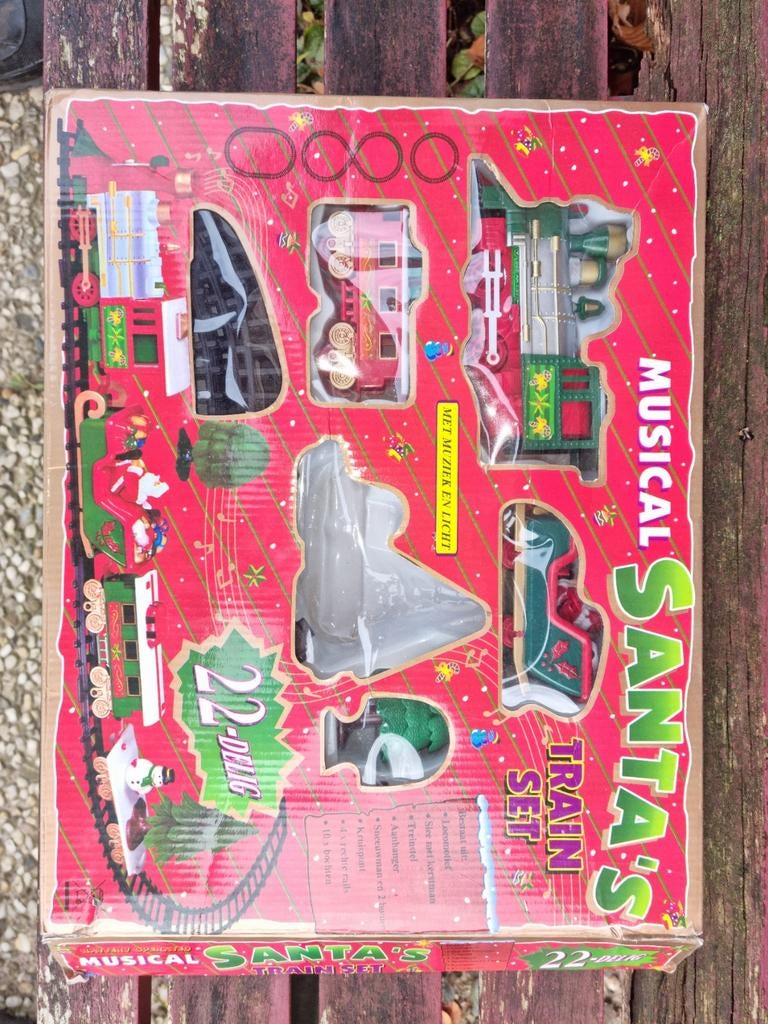 Musical santa's train set ( kerst ), Ophalen of Verzenden, Gebruikt, Treinset, Overige merken