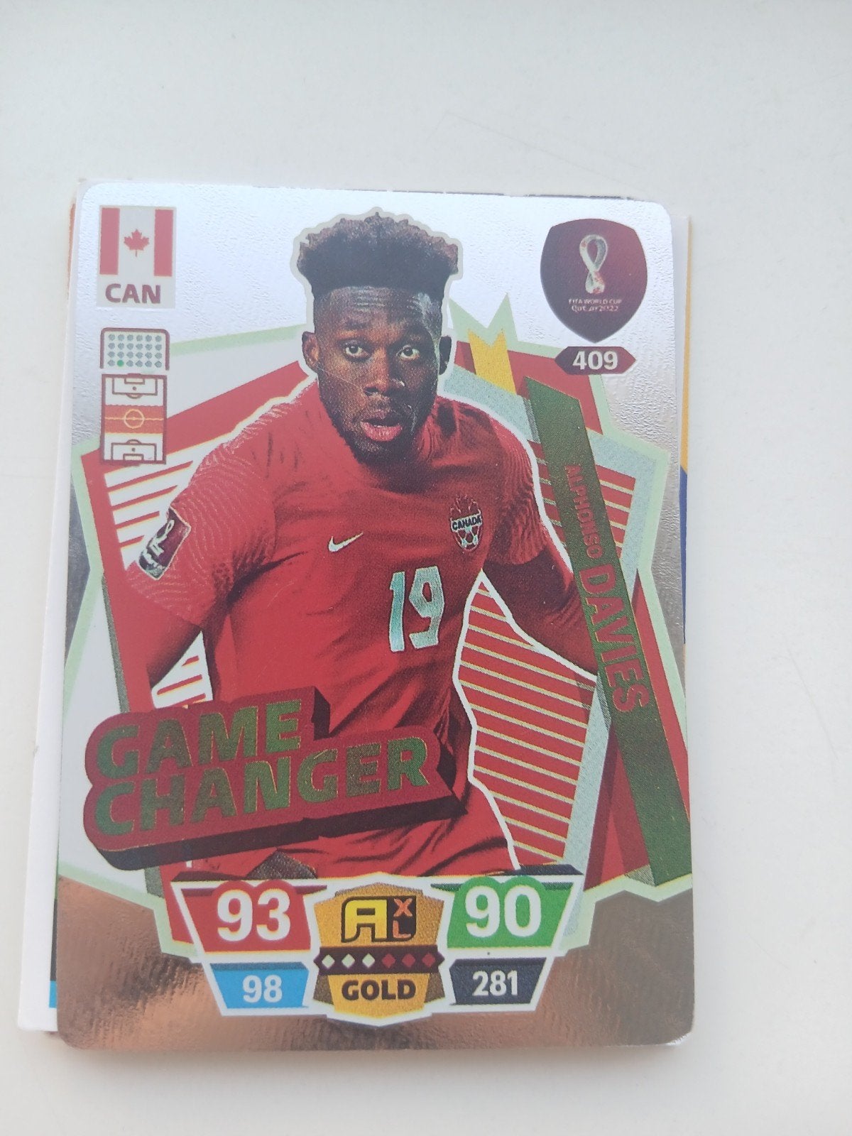 5 voetballenkaarten, Ophalen of Verzenden, Zo goed als nieuw, Losse kaart, Foil