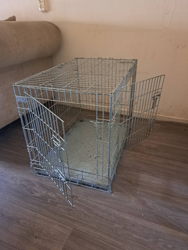 Honden bench, Dieren en Toebehoren, Ophalen, Minder dan 65 cm, Hondenhok, Zo goed als nieuw