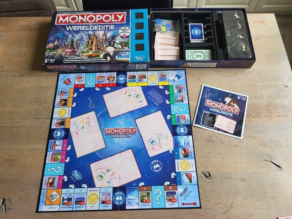 spel Monopoly wereldededitie, Een of twee spelers, Ophalen of Verzenden, Zo goed als nieuw