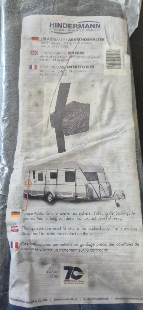 Afdekzeil camper-caravan Hinderman, Ophalen of Verzenden, Gebruikt