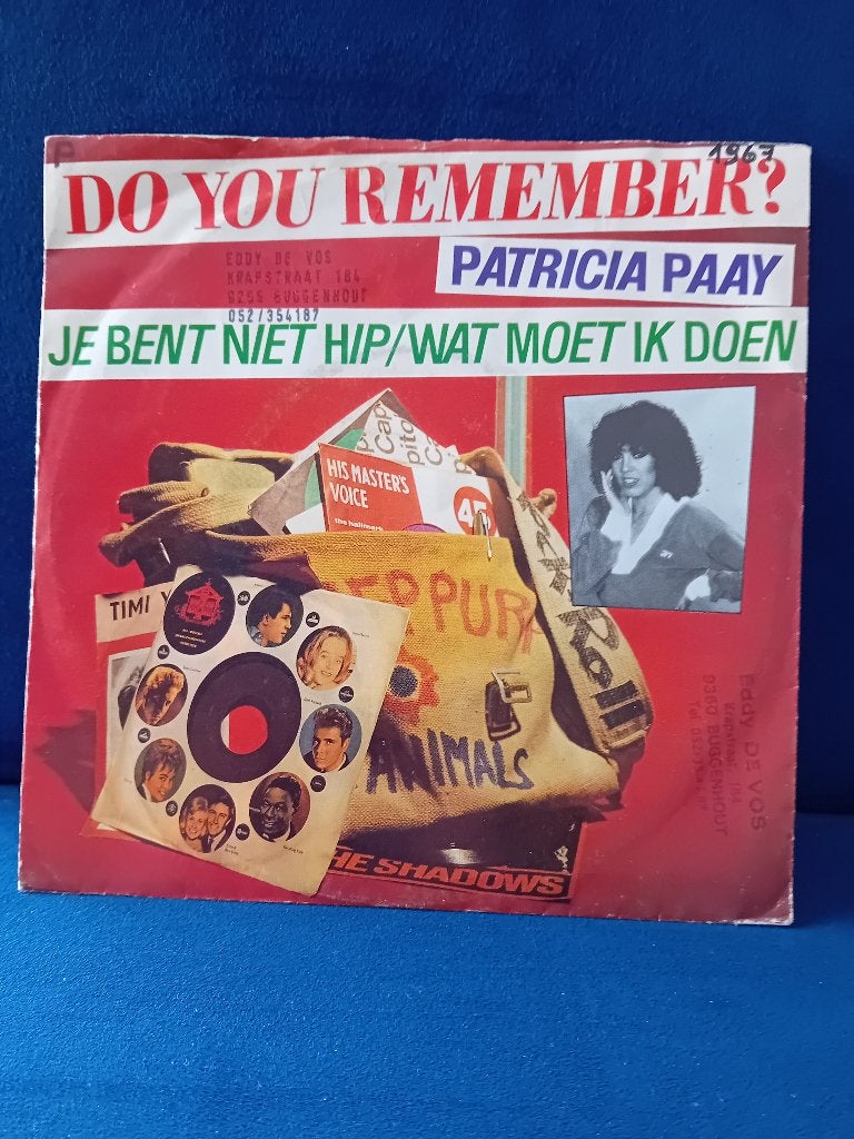 Patricia Paay - Je Bent Niet Hip ---t 4951, Cd's en Dvd's, Fotohoes, Verzenden, Zo goed als nieuw, Nederlandstalig