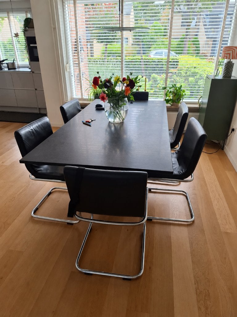 Eetkamerstoelen, Huis en Inrichting, Ophalen, Gebruikt, Zwart, Modern
