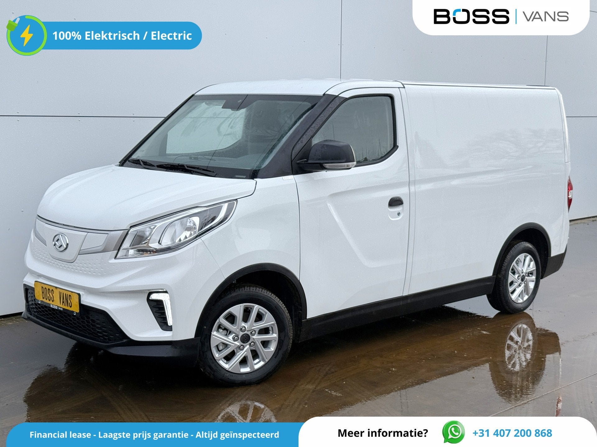 Maxus EDELIVER 3 50 kWh 122PK Nieuw! L1 SWB Elektrisch 50kWh, Auto's, Bestelauto's, Maxus, Nieuw, 2 stoelen, 315 min