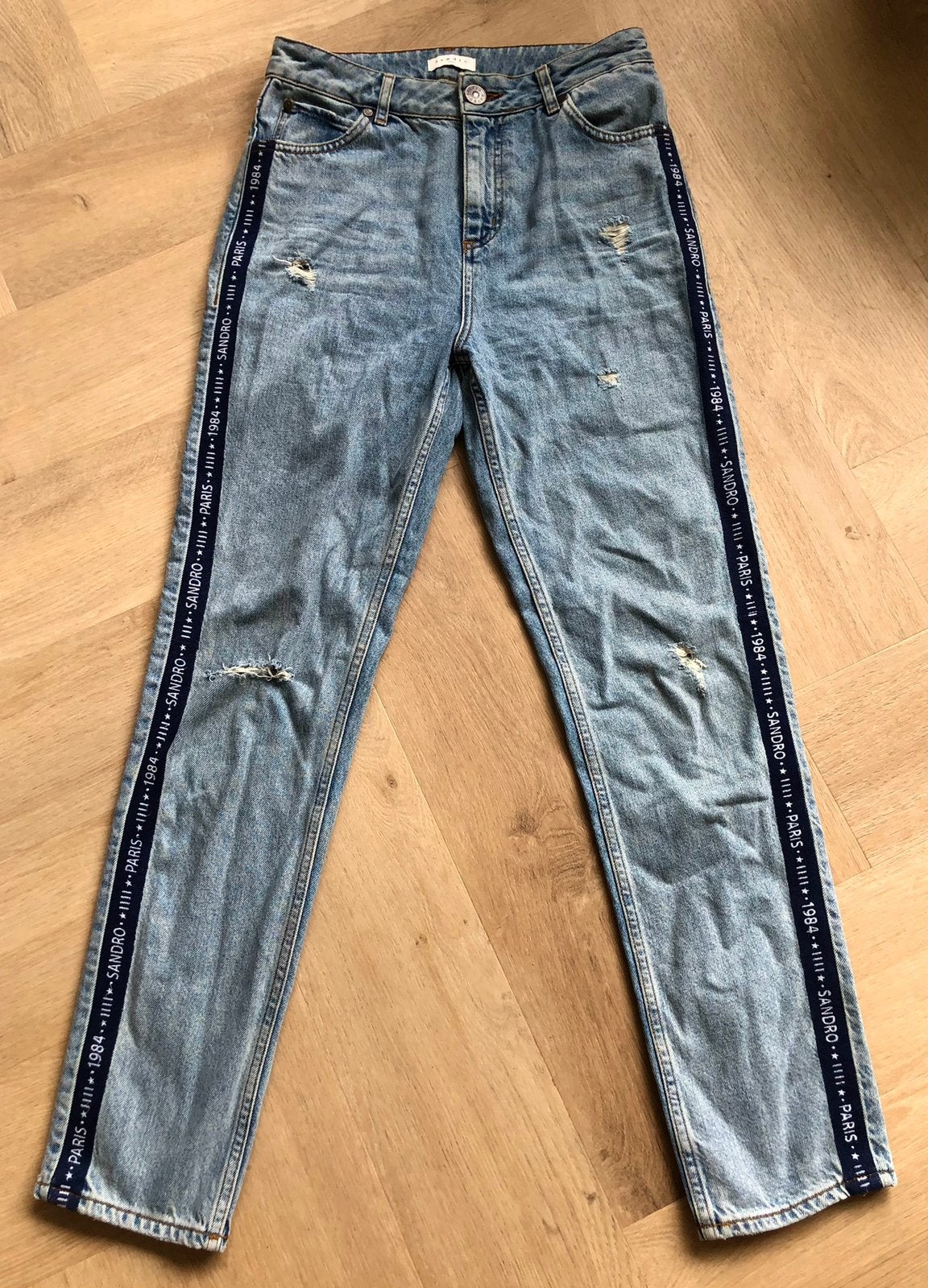 Prachtige Sandro Paris Jeans Light Blue Denim FR38 EU34 XS, Ophalen of Verzenden, Zo goed als nieuw, Blauw, W27 (confectie 34) of kleiner