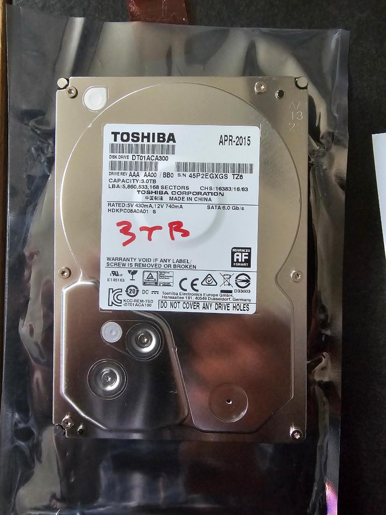 Toshiba 3TB type disk DT01ACA300, Computers en Software, Harde schijven, Intern, Toshiba, SATA, Ophalen of Verzenden