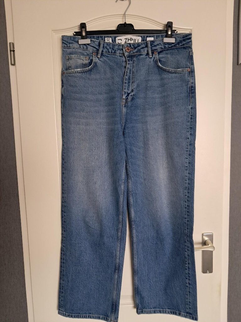 Broek Zhrill  high waisted Straight  : 32, Blauw, Ophalen of Verzenden, Zo goed als nieuw, Zhrill