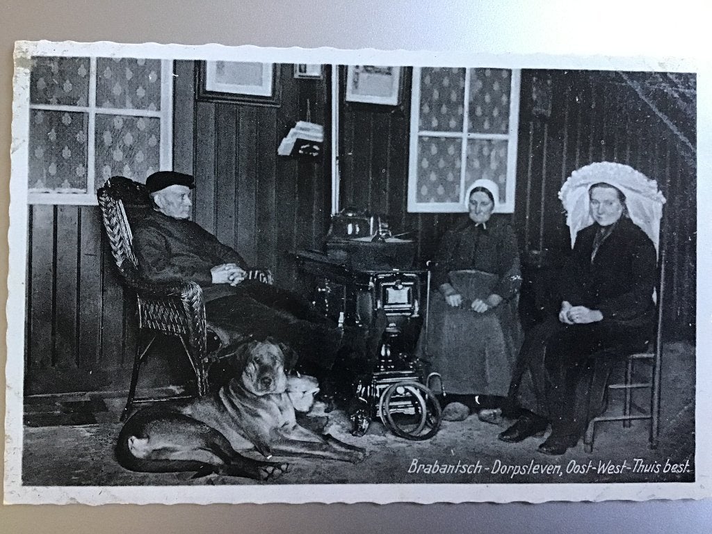 Oude Ansicht Brab.Dorpsleven Oost-West-Thuis Best ca 1950, Ophalen of Verzenden, 1940 tot 1960, Ongelopen, Noord-Brabant